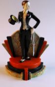 KEVIN FRANCIS Figurine `Bloomsbury Bo`, second in the `Ritzy Girl` series modelled by Andy Moss,