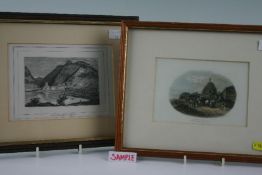 Group of six nineteenth century and later lithographs; Depicting areas of outstanding beauty in