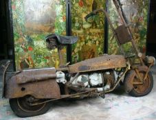 Circa 1950s Brockhouse Corgi 98cc scooter, developed from the military commissioned Welbike being