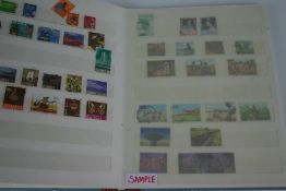 Five mid 20th Century hardback stamp albums of African stamps