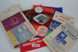 A parcel of mid and late 20th Century English Association Football programmes etc