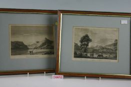Group of three early nineteenth century lithographs and sundry framed prints; the lithographs