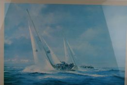 ROBERT TAYLOR; `THE ADMIRALS CUP 1974`, coloured limited edition print, signed and numbered 92/850