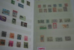 A collection of eight hardback stamp albums of Canadian, North American and Latin American stamps