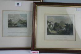 Group of six early nineteenth century and later coloured and monochrome lithographs; relating to