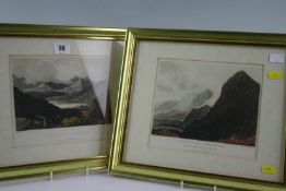 Pair of early nineteenth century lithographs published by E. WILLIAMS STRAND; each hand-coloured and