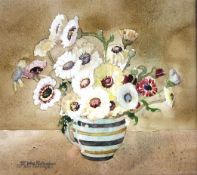 ANNE ST. JOHN PARTRIDGE (1860 - 1936); Watercolour - still-life ` THE WEALWORTH JUG`, signed. 12.5 x