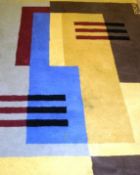 After E MCKNIGHT KAUFFER (1890 - 1954); wool pile rug retailed by Habitat for the V&A of overall