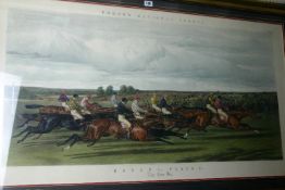 AFTER J.F HERRING Senr; Engraving -  Fore`s National sports (plate 9) `THE RUN IN`, published by