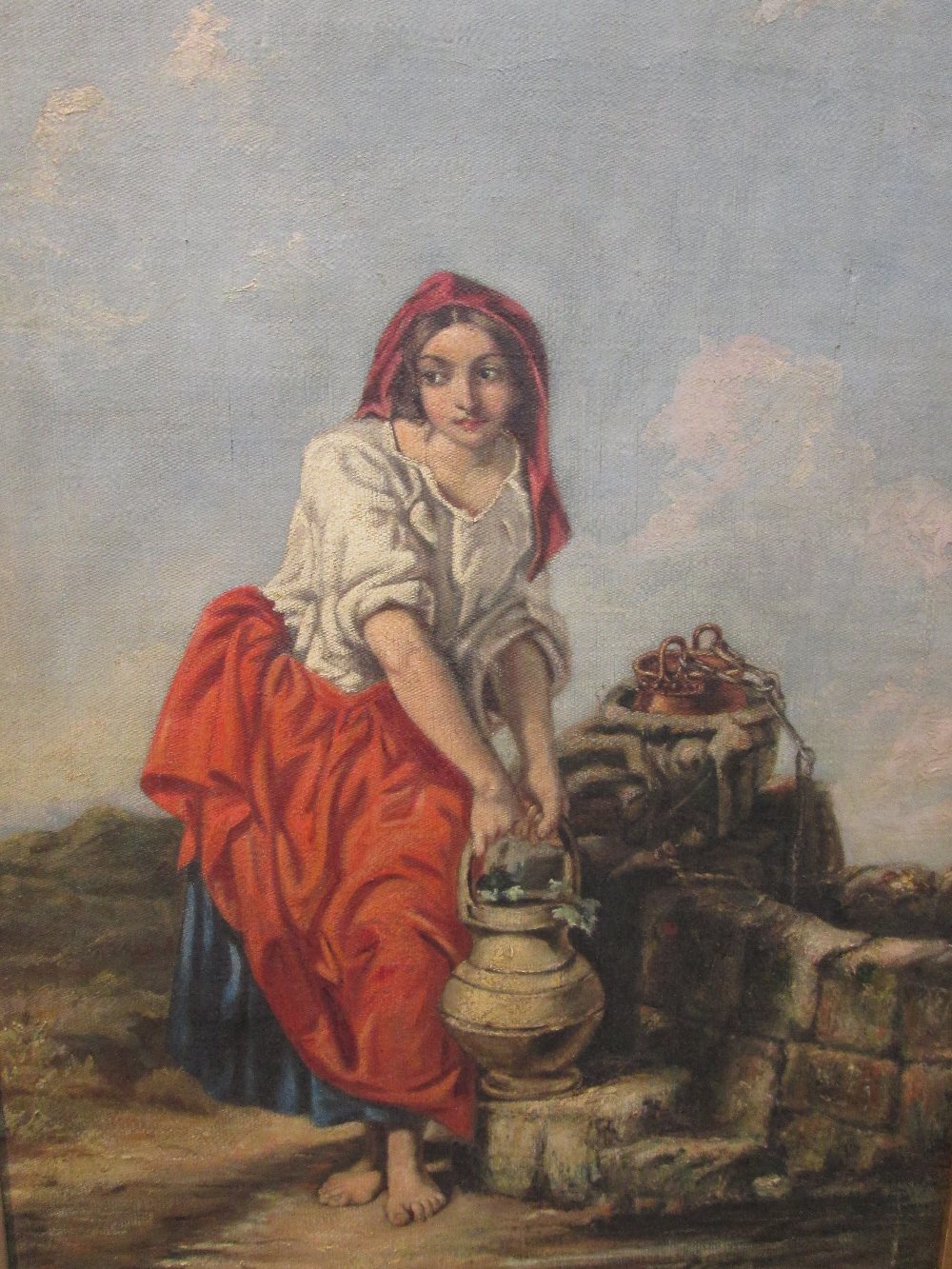 A oil painting, Rebbeca At The Well