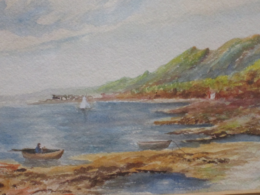A pair of watercolours, J Coultas, Tighnabruaich Kyles of Bute and Loch Lenntre, signed