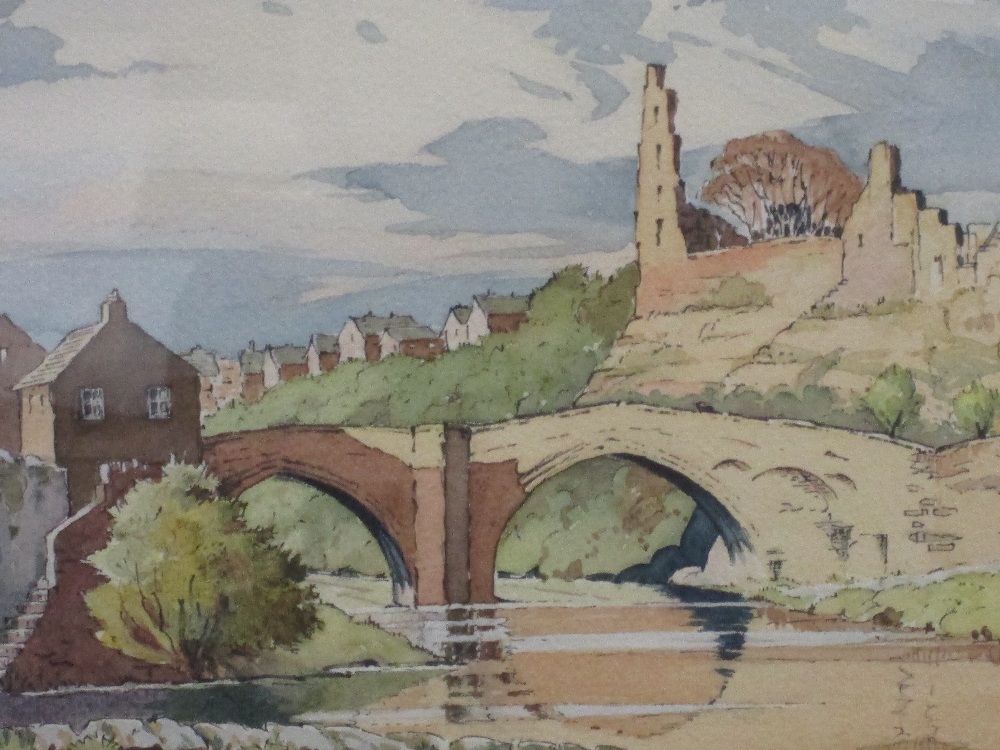 A watercolour, B Rowbotham, Barnard Castle, signed