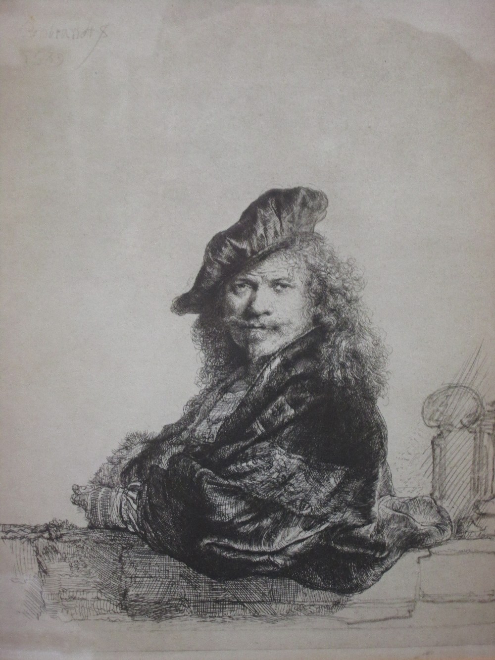 An etching after Rembrandt, early 20th century