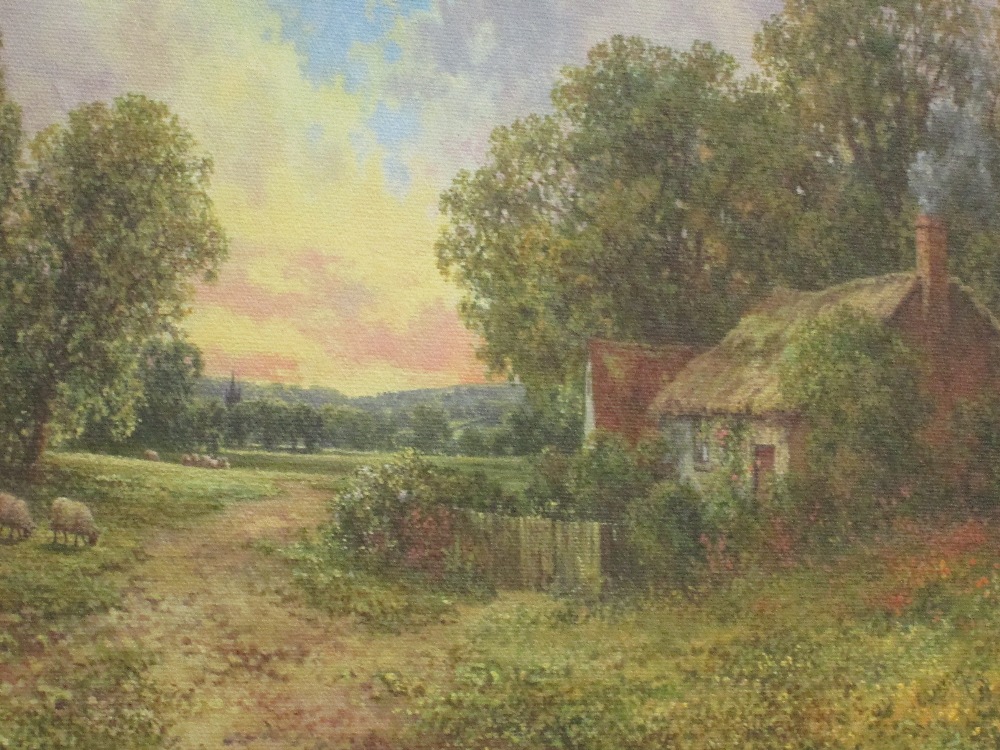 An oil painting, Jason Threlfall, Country Cottage, signed