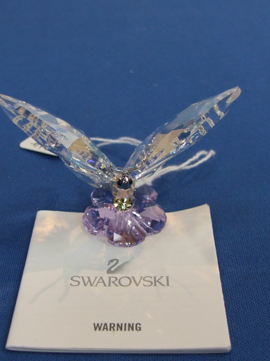 A Swarovski crystal society butterfly