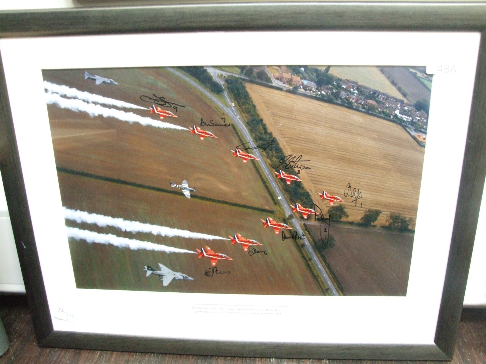 A limited edition photograph, The Red Arrows, signed by the pilots
