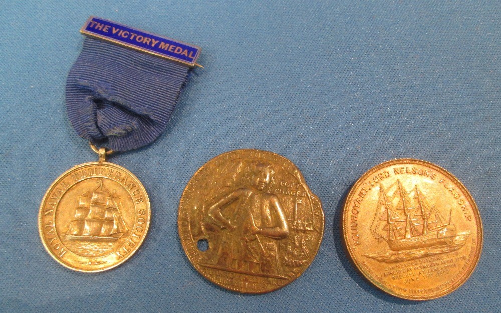 An 18th century Admiral Vernon medal, a medal commemorating the founding of the `Reindeer`
