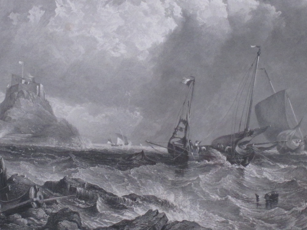 An engraving, after Crawford and Richardson, 19th century stormy scenes