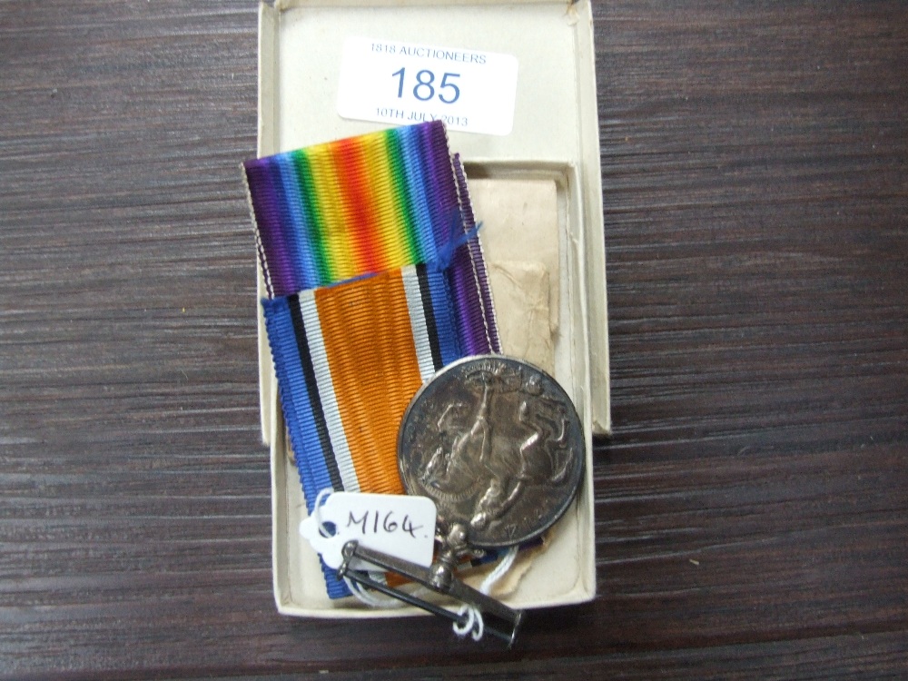 A First World War medal pair, named to 2205 Private A Kay, Cheshire Regiment