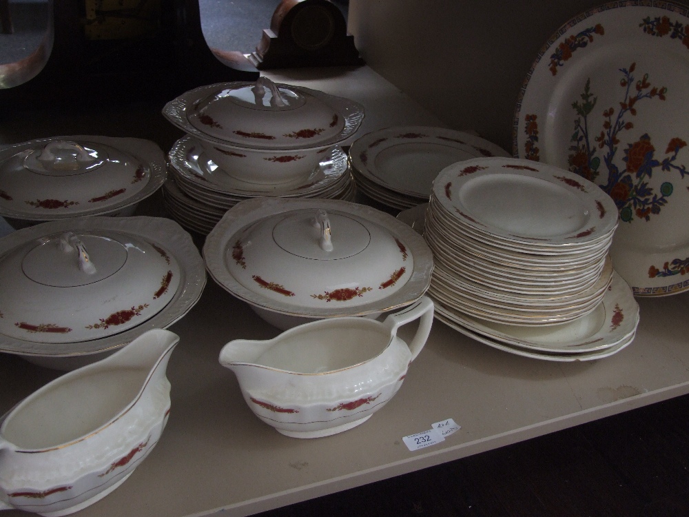 A Swinnerton dinner service in cream Luxor Vellum pattern