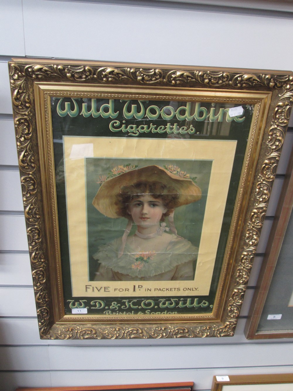 A print after Edward, advertising poster for WD & HO Wills Wild Woodbine cigarettes