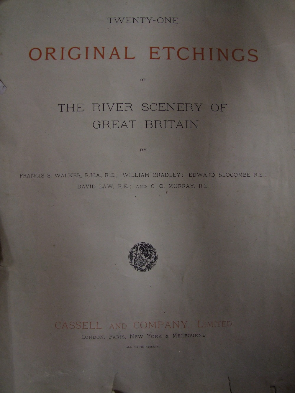 An etching booklet, Cassell Twenty One - The River Scenery of Great Britain