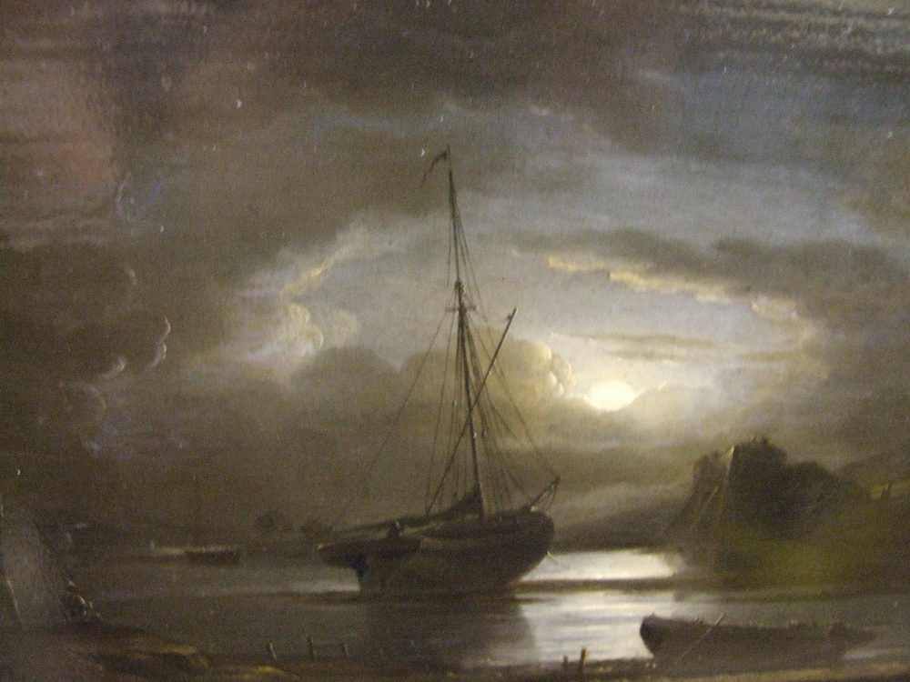 An oil painting on board, John Wallace Tucker `Near Barnstaple` inscribed, attributed and initialled