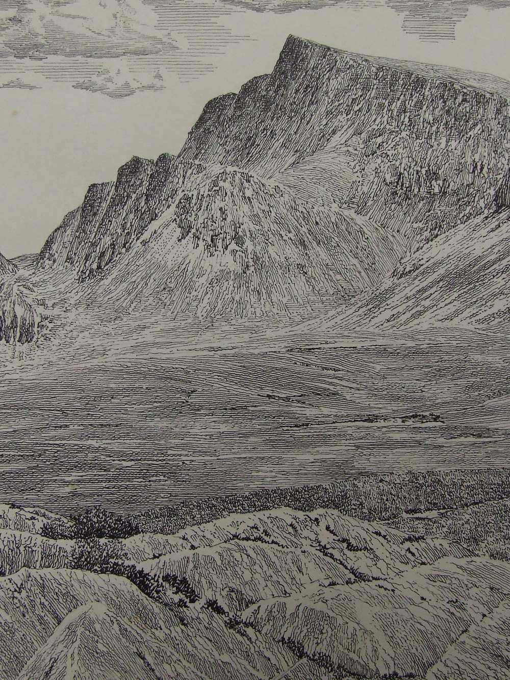 A pen and ink sketch, Alfred Wainwright, `Beinn Lair`, signed
