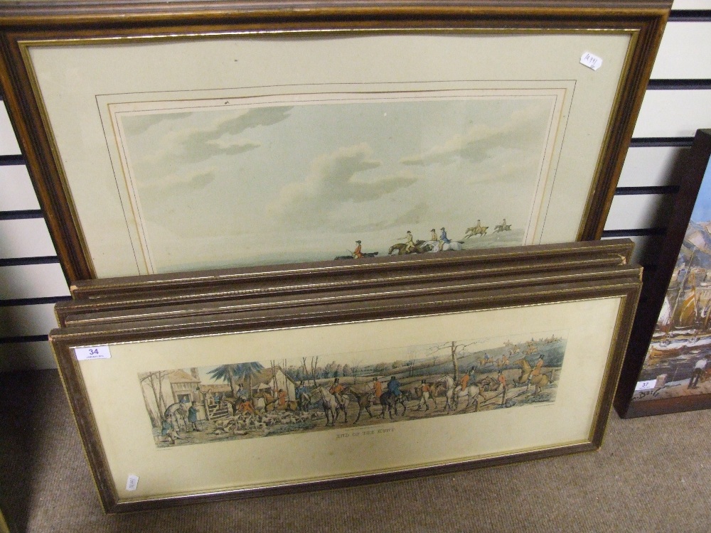 A selection of 20th century prints, hunting interest