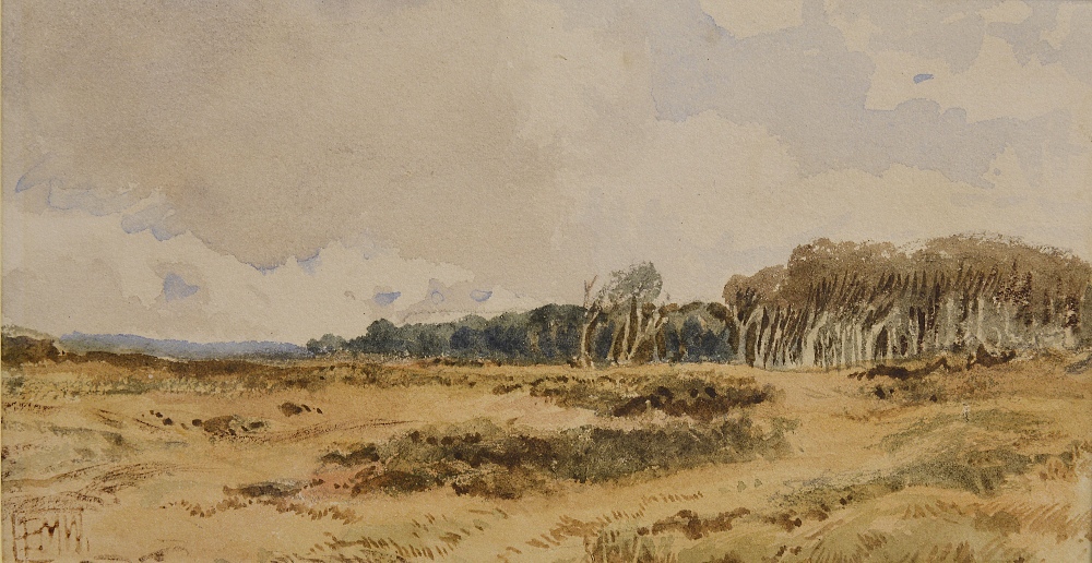 EDMUND MORISON WIMPERIS (1835-1900) SANDHILLS NEAR SOUTHBOURNE, HAMPSHIRE signed with monogram l,