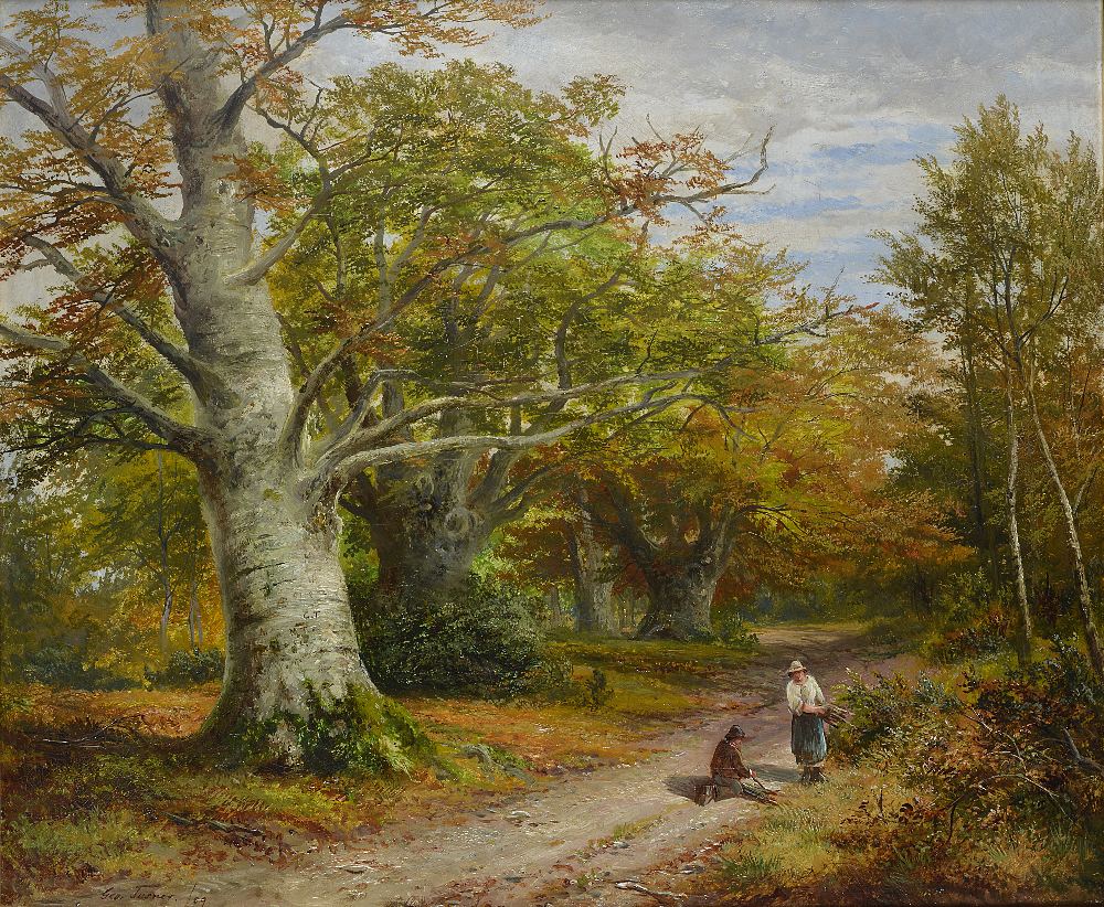 GEORGE TURNER (1843-1910) `BURNHAM BEECHES` signed and dated `Geo. Turner / 89` l.l; signed and