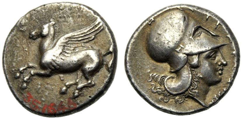 Greek Coinage Sicily, Syracuse, Stater, Timoleon and Third Democracy (344-317), c. 344-317 BC; AR (g