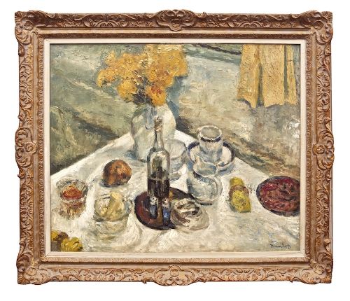 Ronald Ossory Dunlop (1894-1973) 
Still Life
Oil on canvas, 62 x 75.5cm (24Â½ x 29Â¾")
Signed