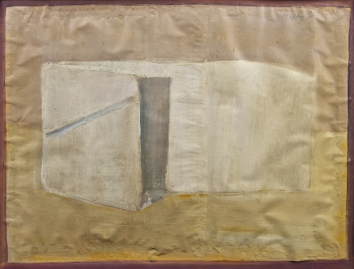 Charles Brady HRHA (1926-1997)
Tan Envelope
Oil on paper, 29.5 x 38cm (11Â¾ x 15")
Signed and