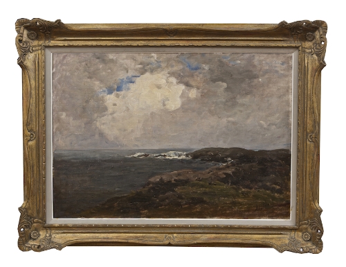 Nathaniel Hone, RHA (1831-1917)
Coastal Scene, Co. Clare
Oil on canvas, 63.5 x 91.5cm (25 x 36")