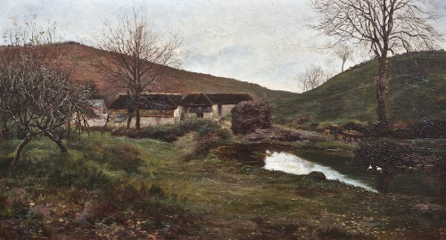 Edmond Charles Ribton Byrne de Satur (fl. 1860-1885)
A Lonely Dwelling
Oil on canvas, 30 x 61.5cm (