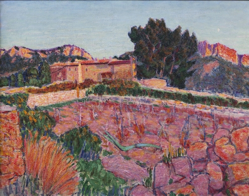 Roderic O'Conor RHA (1860-1940)
The Farm, Provence 
Oil on canvas, 73.5 x 92cm (29 x 36")
Stamped "