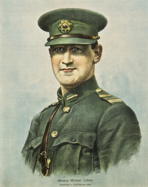 Portrait of General Michael Collins, Commander-in-Chief National Army 
Coloured reproduction