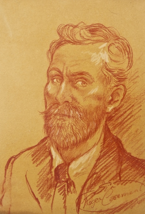 SIR WILLIAM ROTHENSTEIN PRA (1872-1945)
Roger Casement, c.1915
Red and white chalk, 24 x 16.5cm