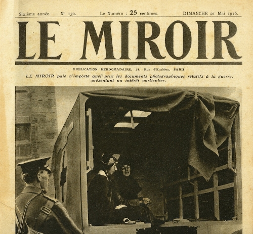 1916 French newspaper
Le Miroir, 21 May 1916. Full front page picture of Countess Markievicz in