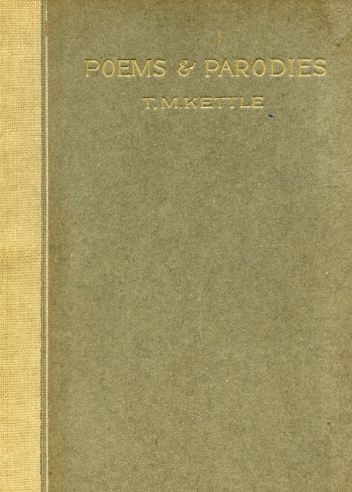 H.A. HINKSON (editor)
Dublin Verses by Members of Trinity College (4to) London/Dublin 1895,