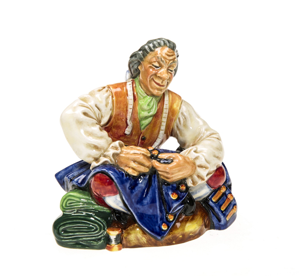 A ROYAL DOULTON FIGURE OF THE TAILOR, HN2174, designed by M Nicoll (withdrawn 1959). See inside