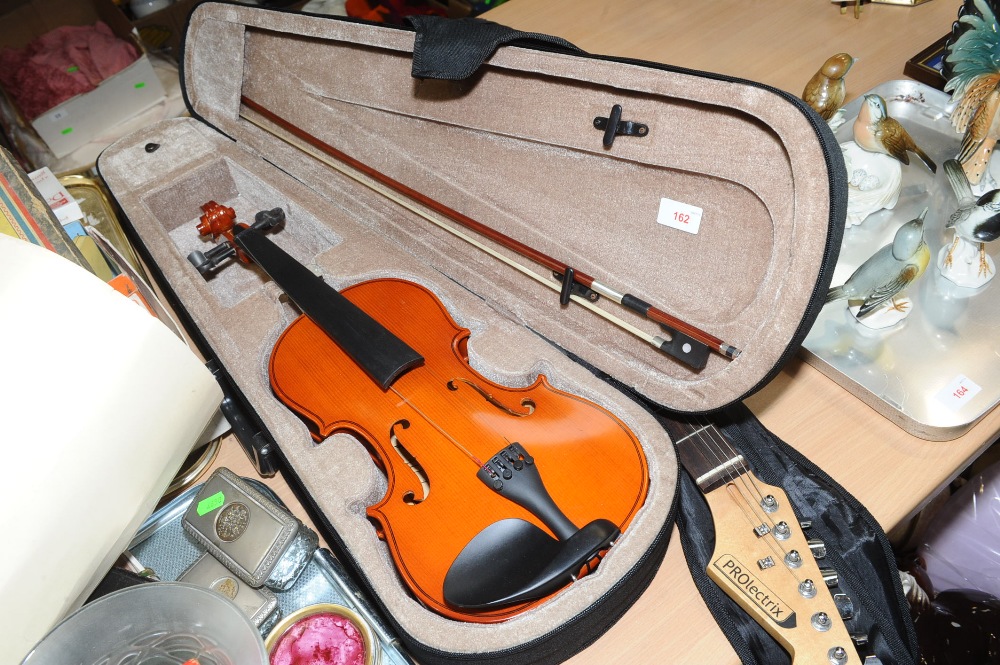 A Windsor violin and bow, cased