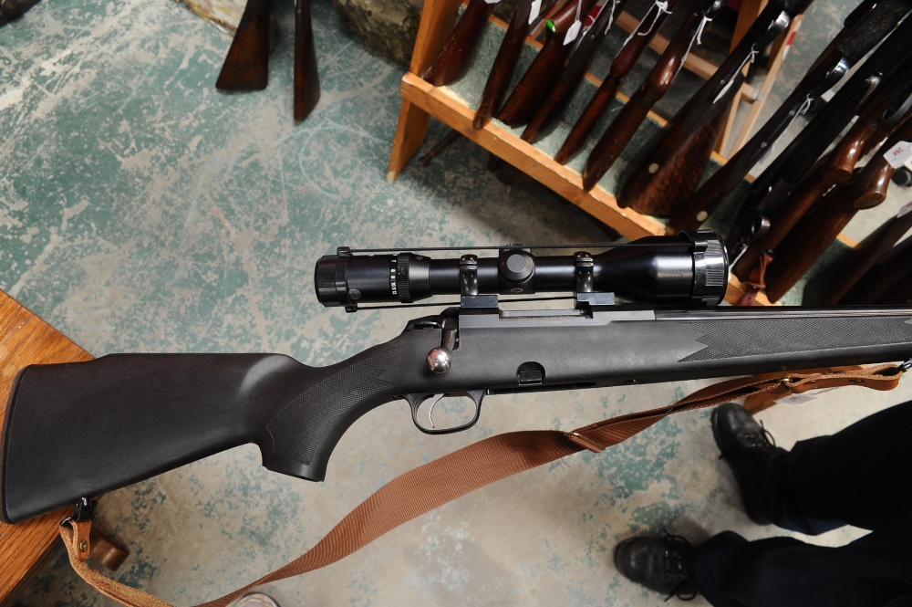 A Tikka model 595 bolt action rifle, 0.243 Winchester, complete with a Nikko Stirling Diamond 3-