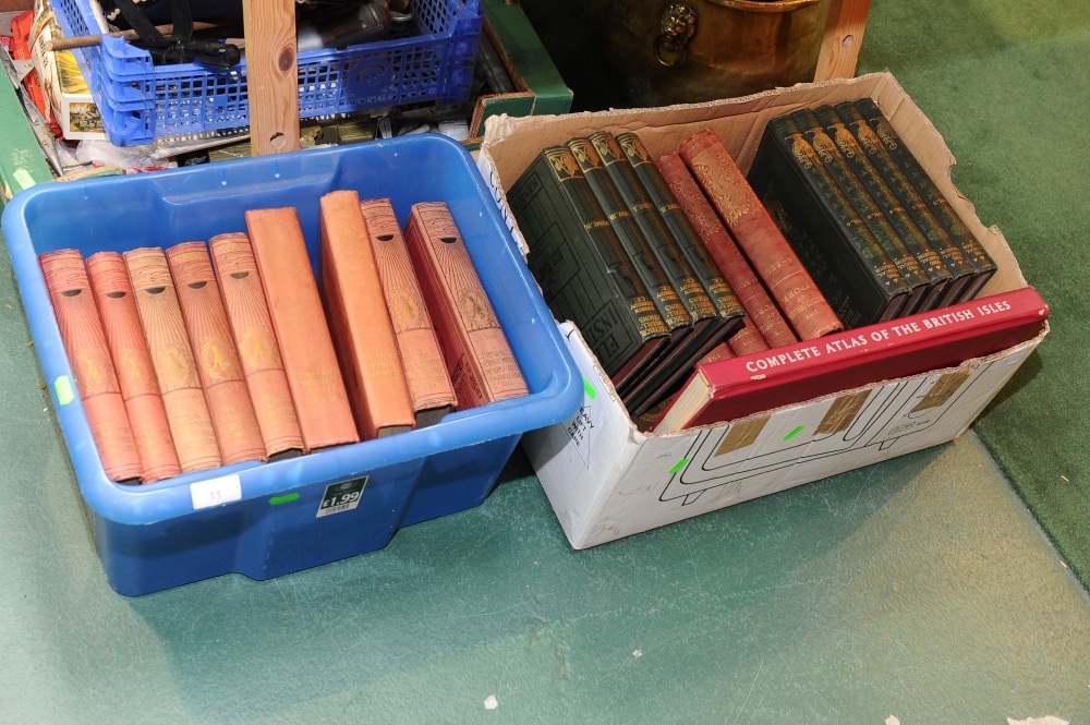 Two boxes of books inc. Musical Educator volumes, The History of the Great European War volumes etc.