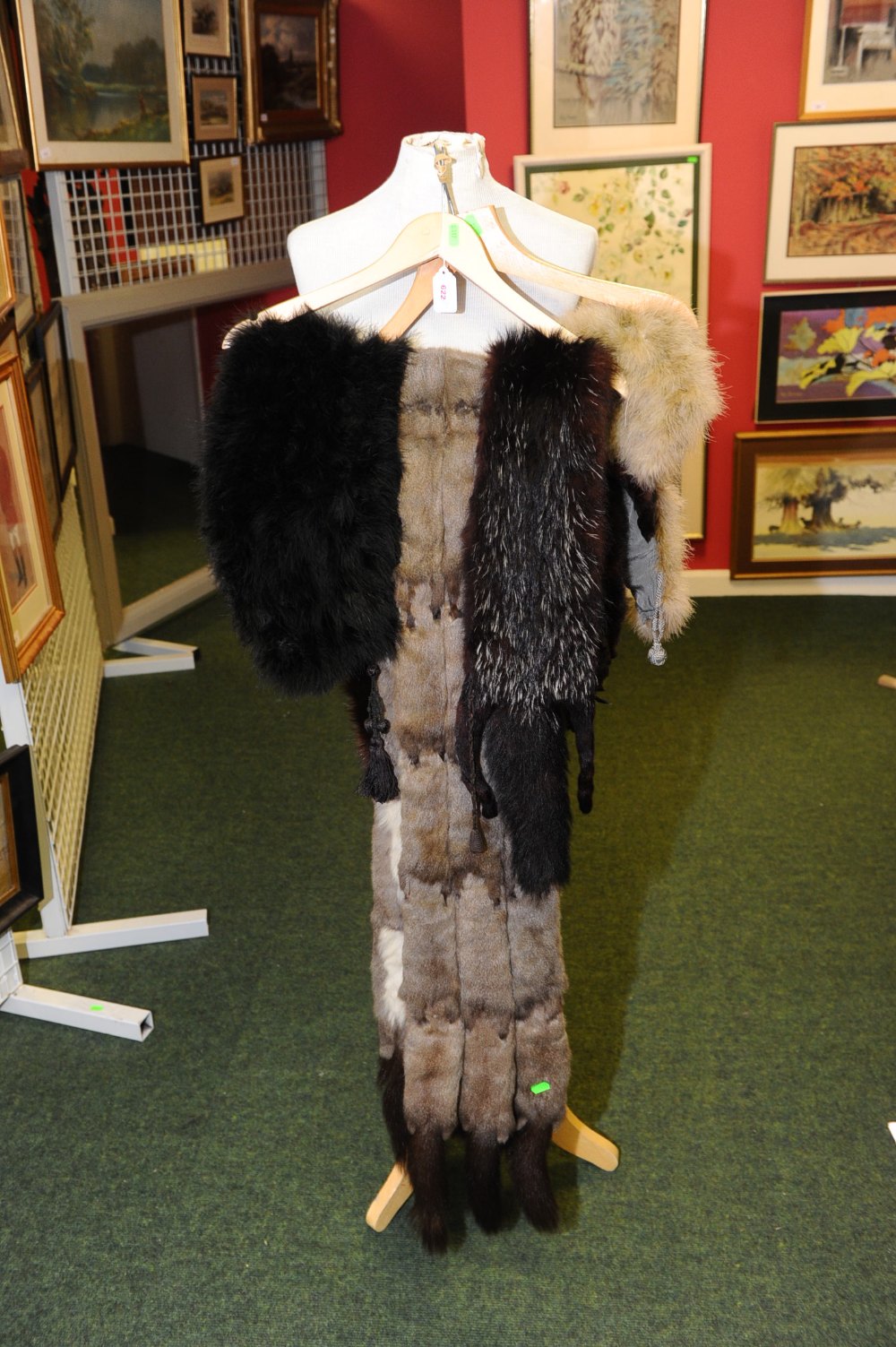 A group of fur stoles (6)