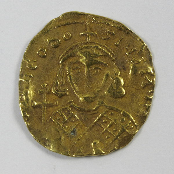 Byzantine, Theodosius III (summer 715-24th July 717), gold tremissis, obv. bust facing with short