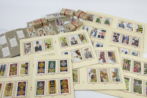 Cigarette card sets, Wills`s: Garden Flowers, 1933, Players: Cricketers, 1934 & Gallaher: Famous