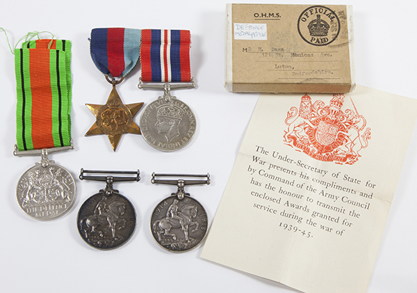 WWI, War Medals (2), awarded to 1551, Pte. A. Mallon, Cheshire Regt. & 68025, Pte. F. Johnson, Royal