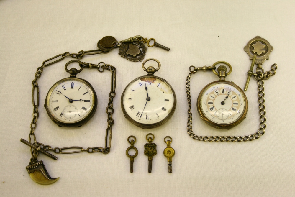 A Victorian silver cased gent’s large pocket watch by George Jamison, London, with white enamel dial